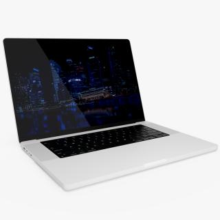 3D model Laptop 16 inch White