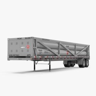 3D Liquefied Natural Gas Transport Trailer Rigged