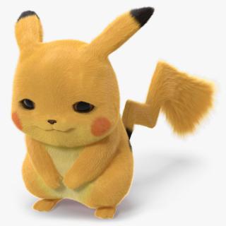 3D model Pikachu Character Sad Fur