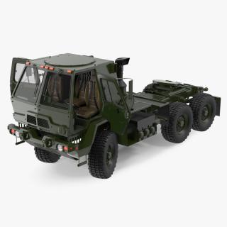 3D Military Tractor Rigged model