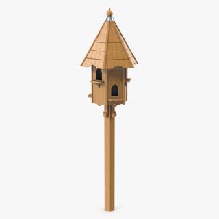 Wooden Dovecote for Six Nests 3D model