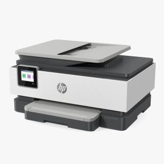 HP OfficeJet Pro 8025e Multifunction Printer ON 3D
