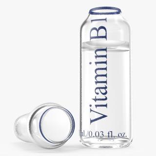 Vitamin B1 1ml Ampoule Opened 3D model