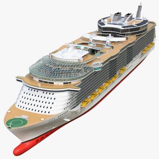 3D Cruise Ship Simple Details