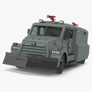 3D Riot Control Vehicle Green