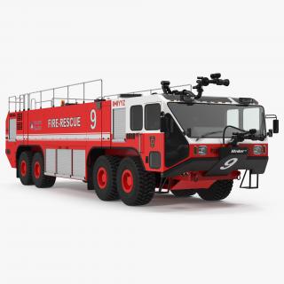 3D model Oshkosh Striker 4500 Airport Fire Truck Toronto Pearson