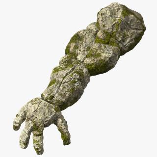 Stone Golem Hand Rigged for Cinema 4D 3D