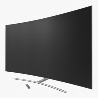 3D Curved Smart QLED TV 65 inch with Remote Control model