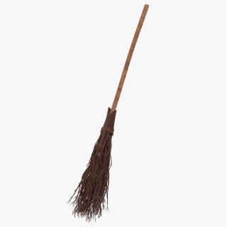 Classic Witch Broom 3D model