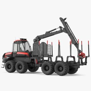 3D Forwarder Forestry Vehicle
