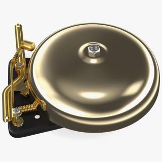 Brass Boxing Bell 3D