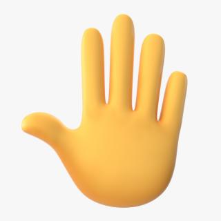 3D model Raised Back of Hand Emoji