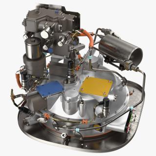 Turboshaft Engine Fuel System 3D model