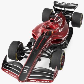 3D model Formula 1 2022 Red Livery