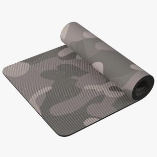 3D model Yoga Mat Rolled Camo