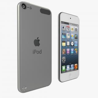 iPod Touch Silver 3D