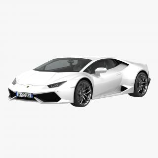 3D model Lamborghini Huracan Simple Interior