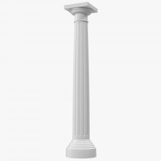 3D Doric order Column model