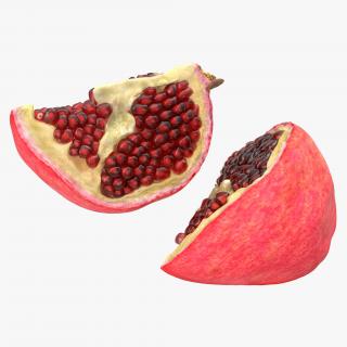 Sliced Pomegranate Collection 3D model