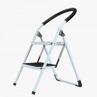 3D model Step Ladder 3 Rigged