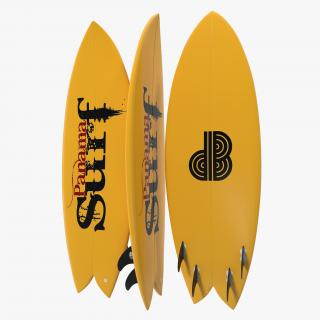 3D Surfboard Fish 3