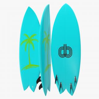 3D Surfboard Fish 4