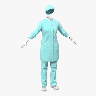 Female Surgeon Dress 2 3D