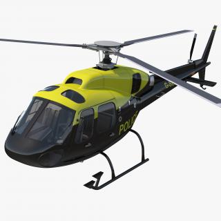 Police Helicopters Collection 3D model