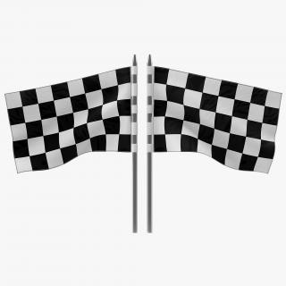 3D Racing Flag 5 model