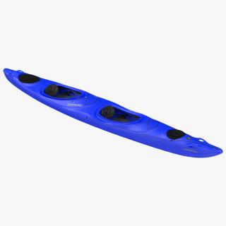 Kayak 2 Blue 3D