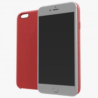 iPhone 6 Plus Silver and Case 3D Models 3D model