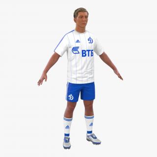3D model Soccer Player Dynamo with Hair