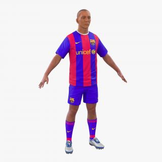 3D Soccer Player Barcelona model