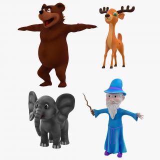 Cartoon Characters Collection 3D model
