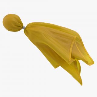 3D model Football Penalty Flag Yellow 4