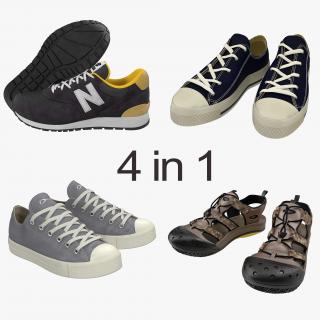 3D Sneakers 3D Models Collection 3