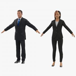 3D model Rigged Business People Collection 3