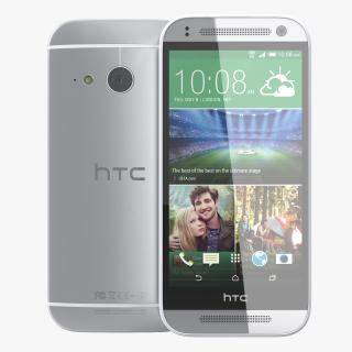 3D HTC One Mini 2 Silver