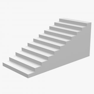 White Stairs 3D