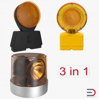 Warning Lights Collection 2 3D