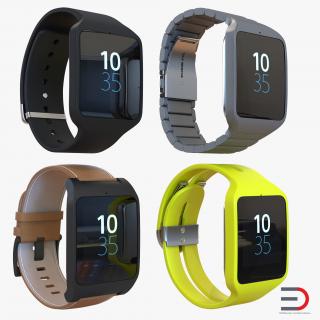 3D Sony SmartWatch Collection
