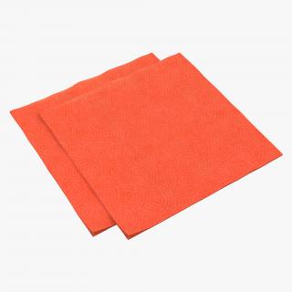 3D Paper Napkin Red