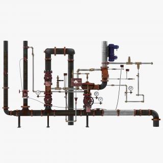 3D Industrial Pipes