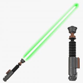 3D Luke Skywalker Lightsaber 2 Set Used