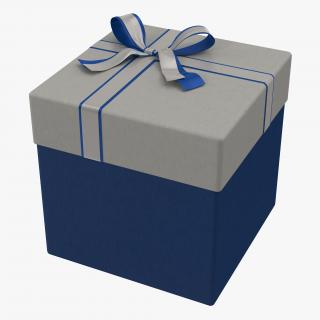 Giftbox 3 Blue 3D model