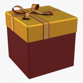 3D model Giftbox 3 Red 2
