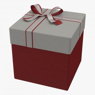3D Giftbox 3 Red model