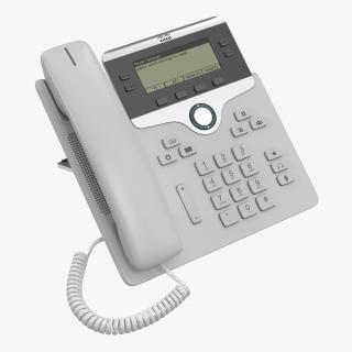 3D model Cisco IP Phone 7841 White