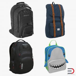 Backpacks 3D Models Collection 2 3D
