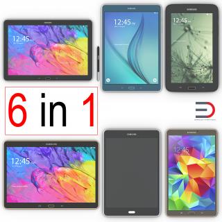 3D Samsung Tablets Collection